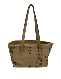 Tote Tachuelas, Piel, Beige,2